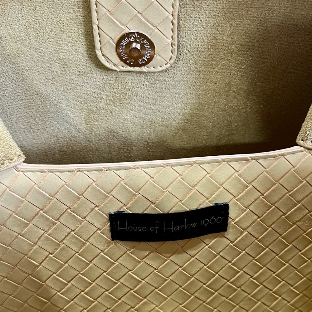 House of Harlow 1960 Yellow Geometric Tote Bag - Picture 3 of 3